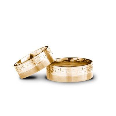 Verighete Aur Galben 7mm Profil Plat