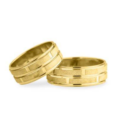 Verighete Aur Galben Model Zid De Caramida