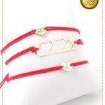 Set 3 Brățari Cuplu Aur 14K