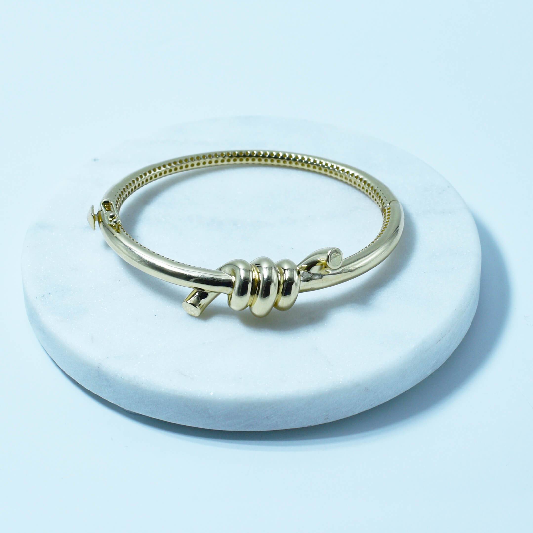 Bratara fixa aur galben 14k Epine