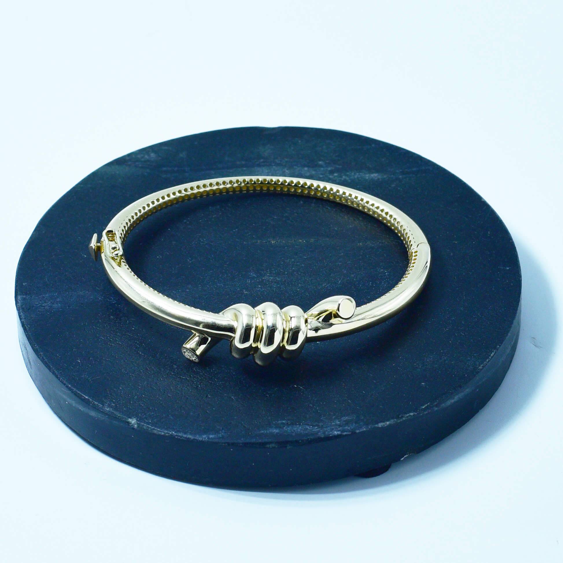 Bratara fixa aur galben 14k Epine