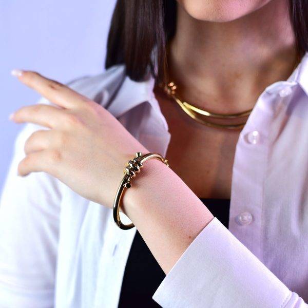 Bratara fixa aur galben 14k Epine