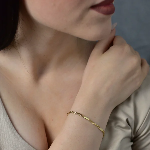 Bratara Aur Galben 14K Dama Model Clasic - doxb2 - imagine 2