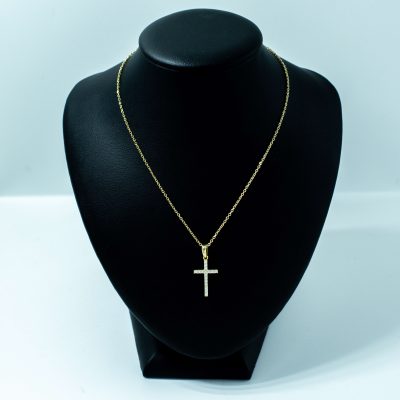 Lant Aur cu Cruce cu Doua Fete - LCP