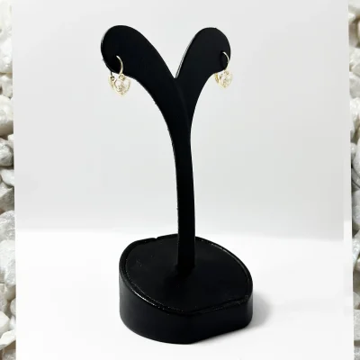 Cercei Copii Aur 14k "Heart Bloom"